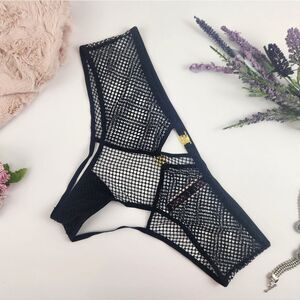 LARGE {Victoria's Secret} Black {Fishnet} Cheeky Panty